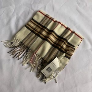 NWT v. Fraas Plaid Cashmink Super Soft Scarf
